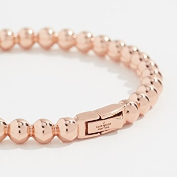 Kate Spade Golden Girl Ball Hinged Bangle Rose Gold - Picture 2 of 5